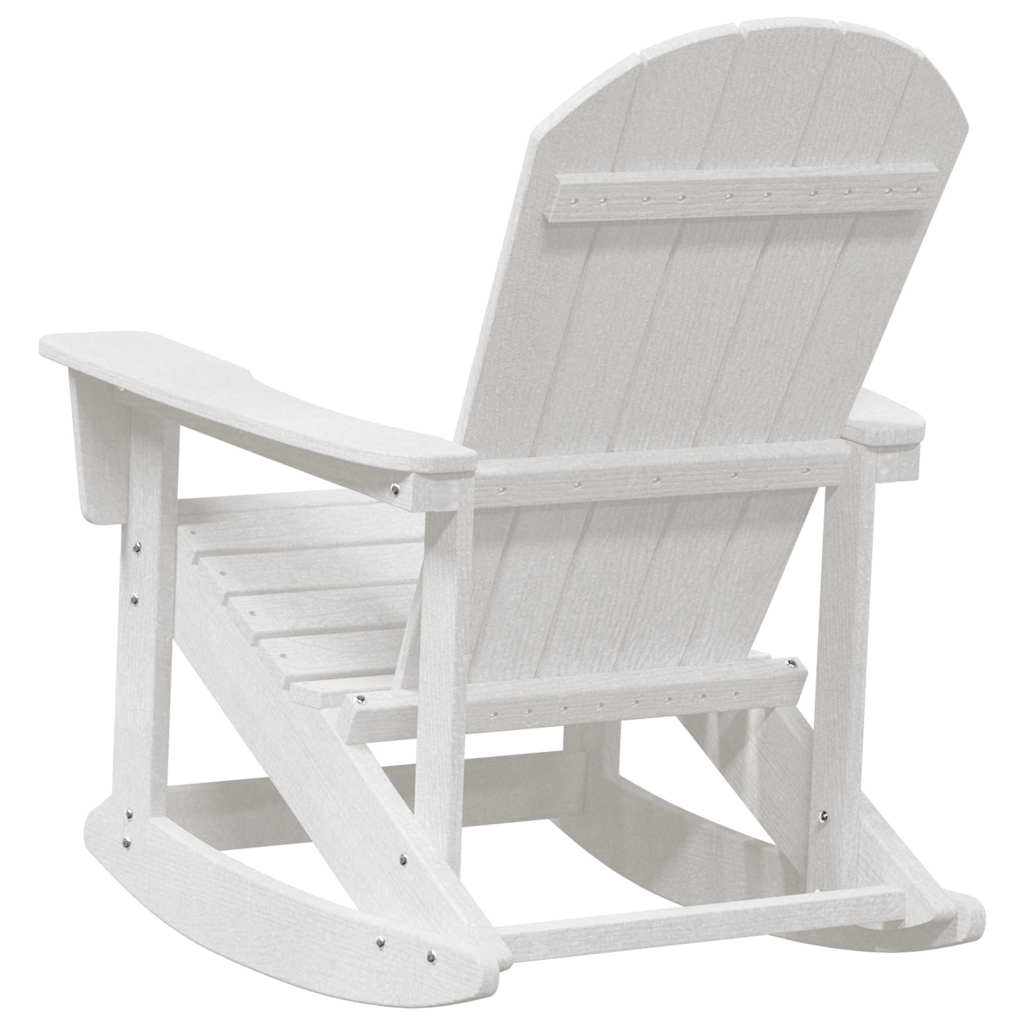 Adirondack Rocking Chairs 2 pcs White HDPE