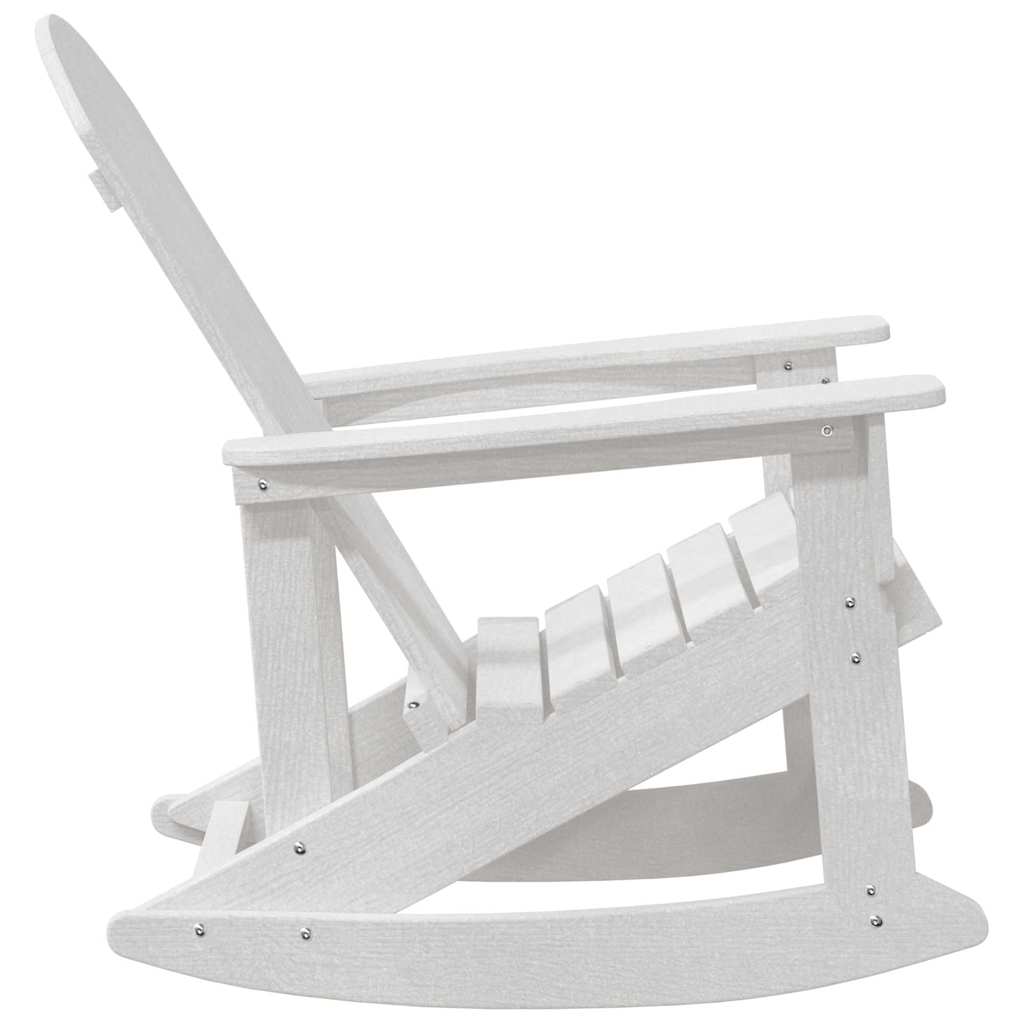 Adirondack Rocking Chairs 2 pcs White HDPE