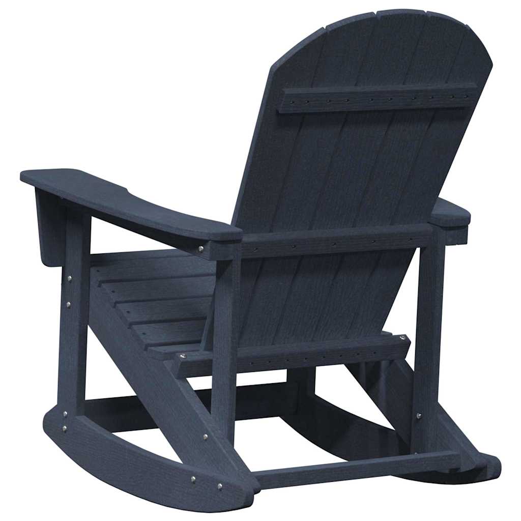 Adirondack Rocking Chairs 2 pcs Navy blue HDPE