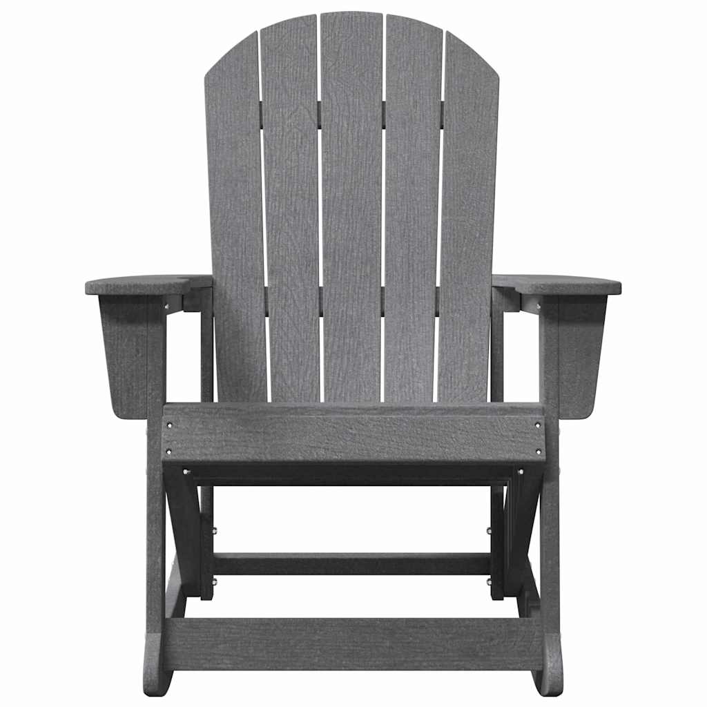 Adirondack Rocking Chairs 2 pcs Light grey HDPE
