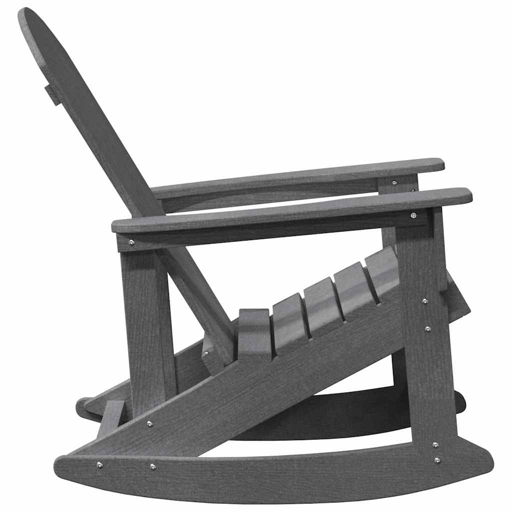 Adirondack Rocking Chairs 2 pcs Light grey HDPE