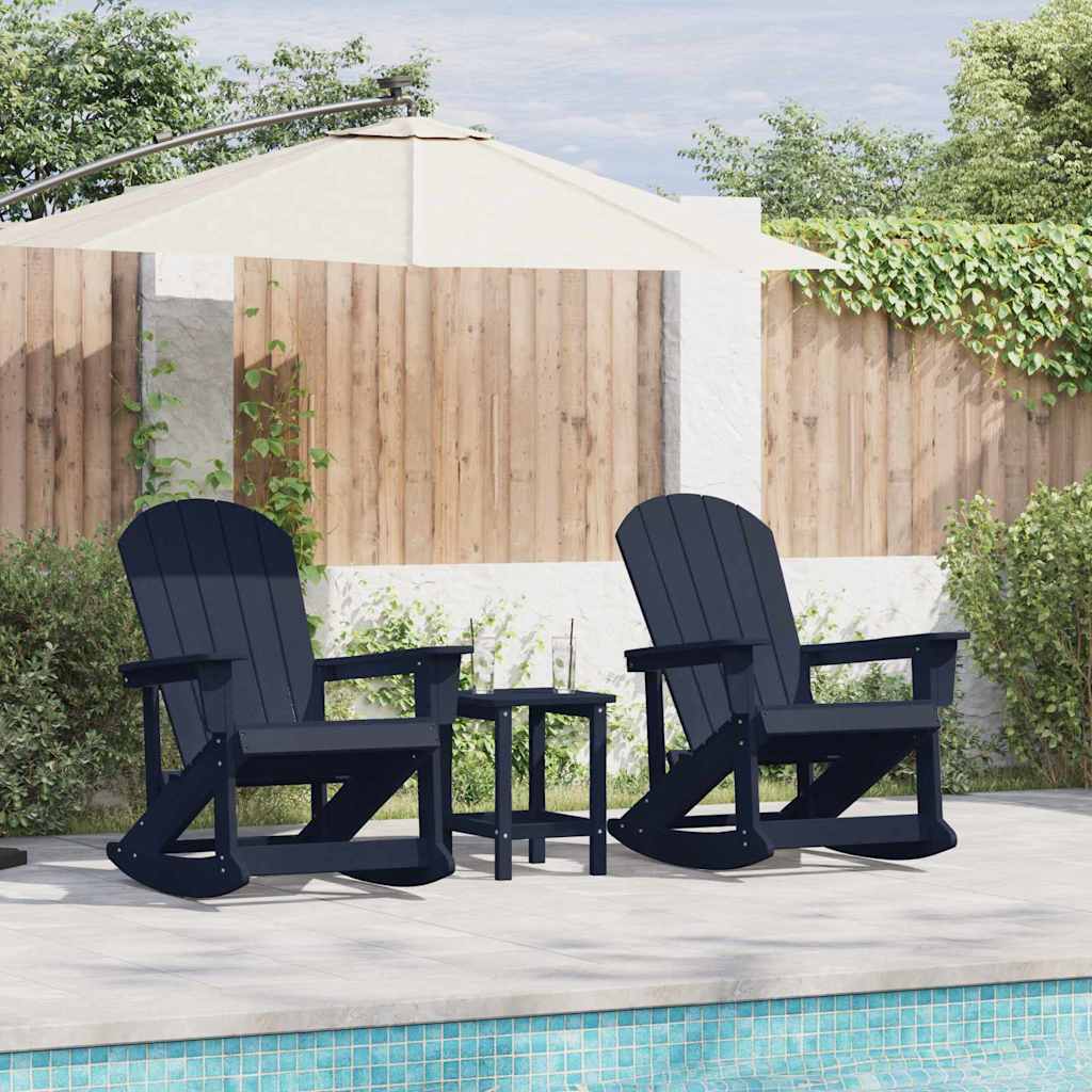 Garden Lounge Set Navy blue HDPE