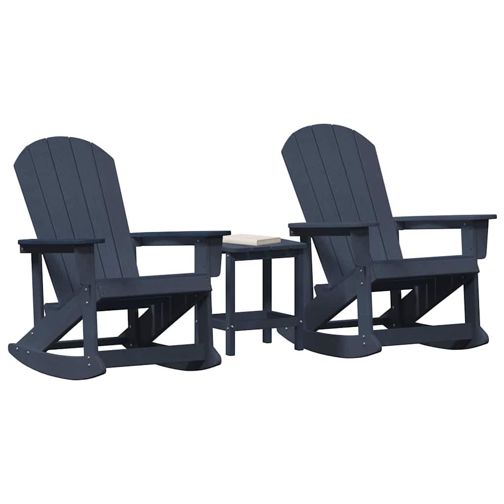 Garden Lounge Set Navy blue HDPE