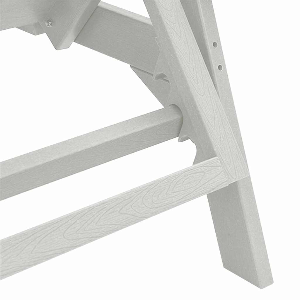 Sun Lounger Reclining 3 pcs White Polyethylene