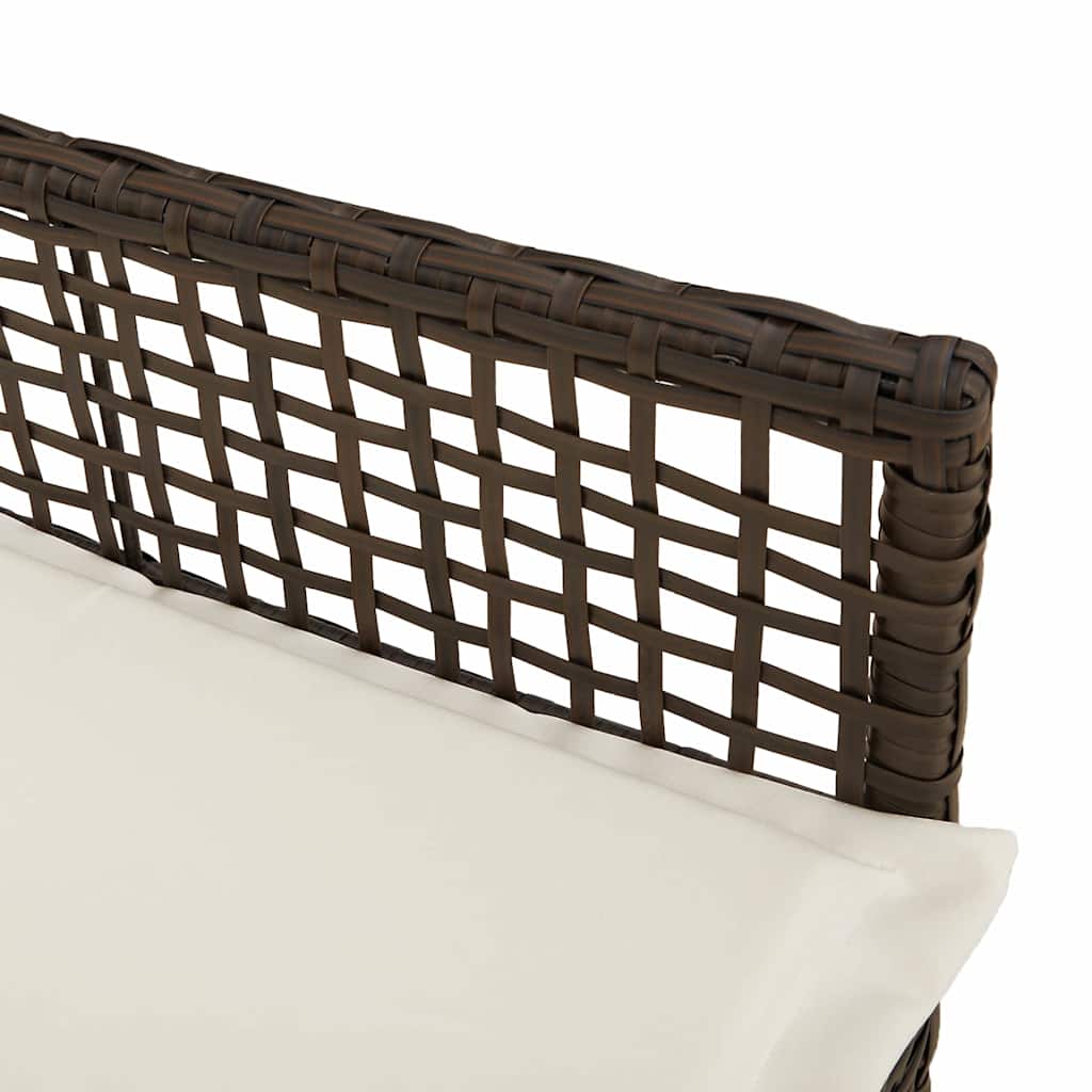 Garden Chair 2 pcs Brown 53 x 60 x 85cm Poly Rattan