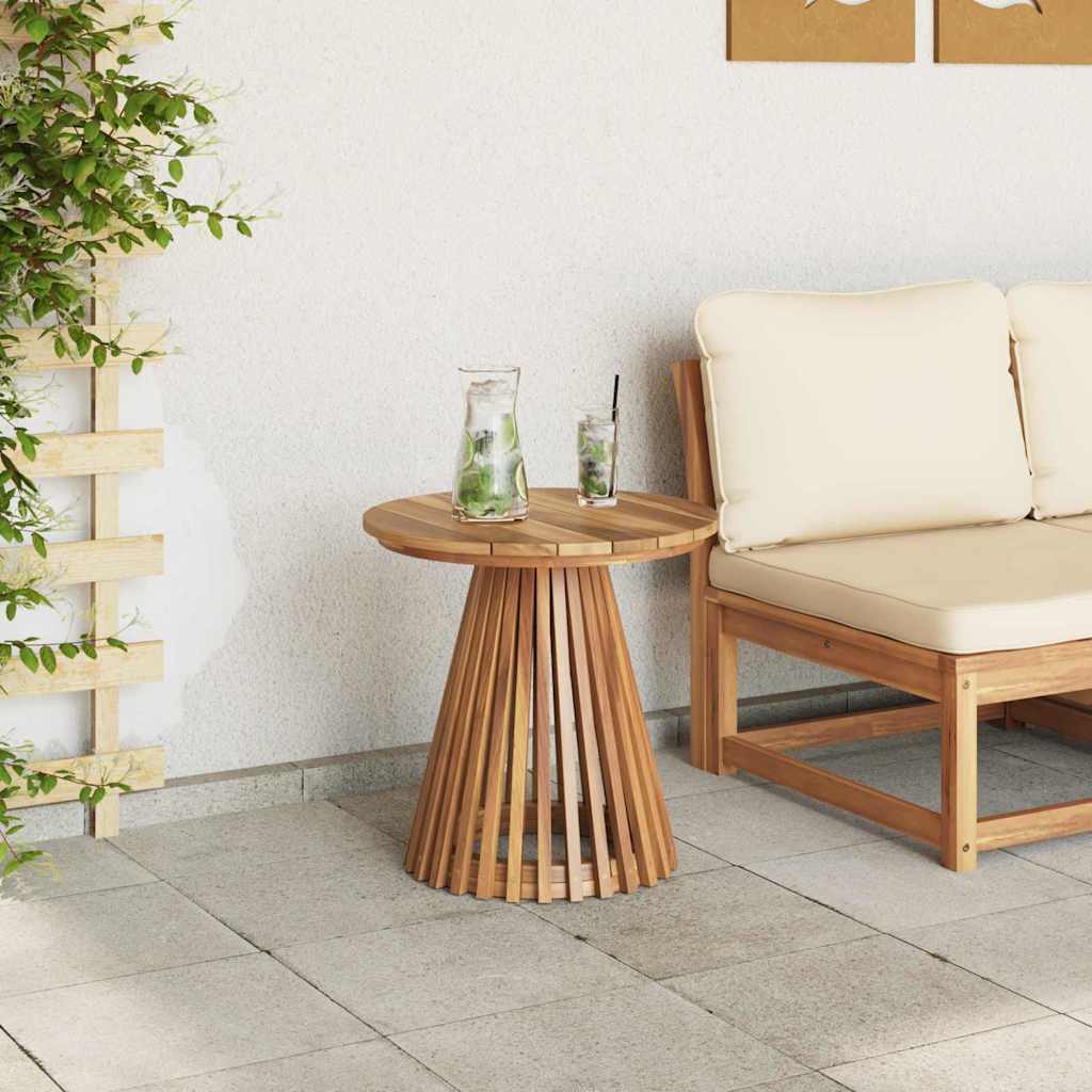 Garden Side Table Brown 50 x 50 x 49.5 cm Solid teak wood