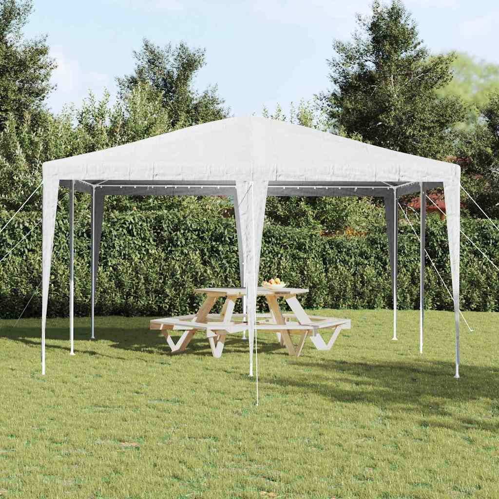 Party Tent White 400 x 400 x 266 cm Polyester and Steel