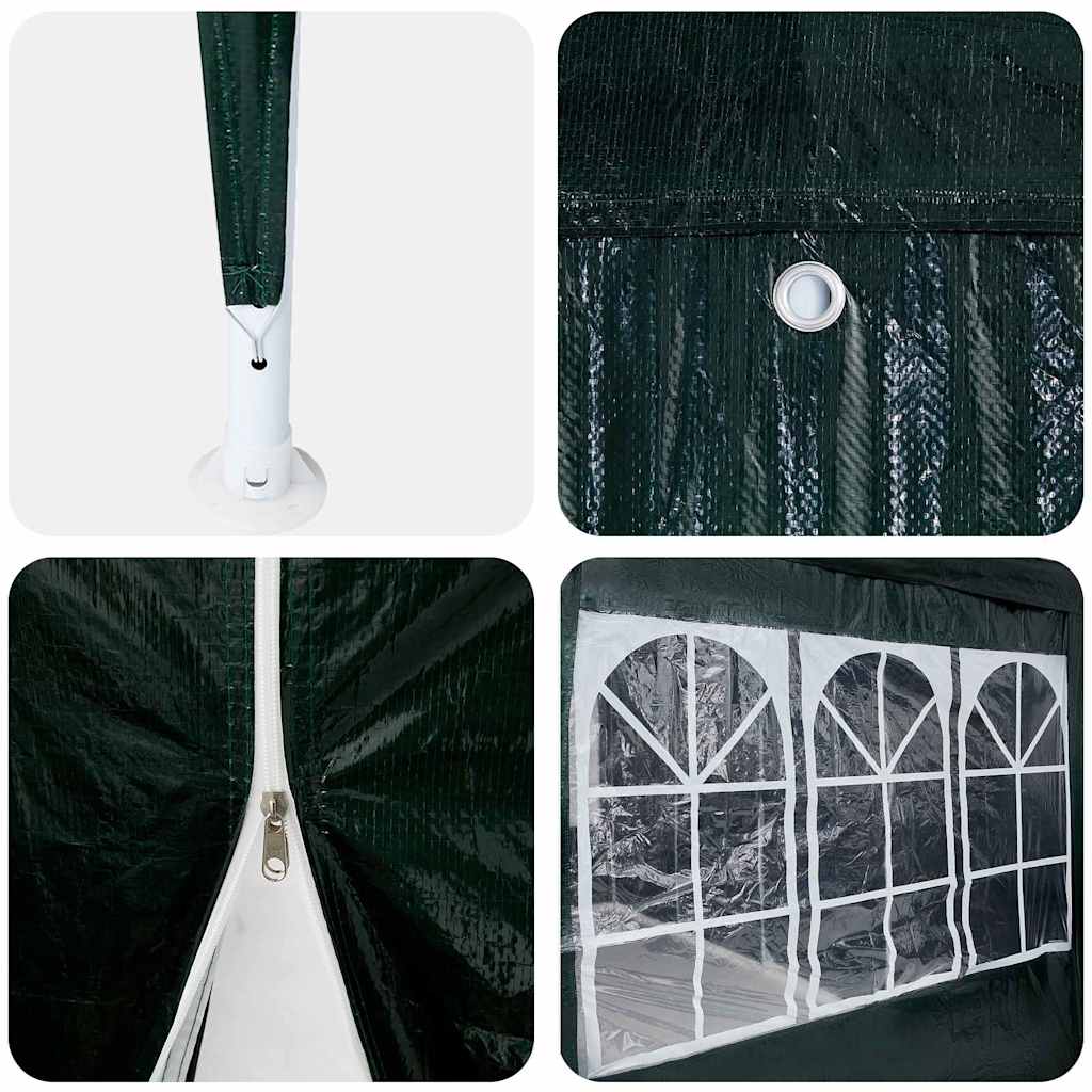 Party Tent Green and White 400 x 400 x 266 cm