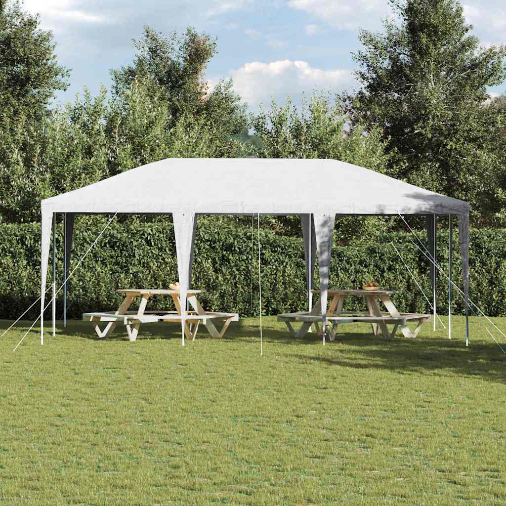 Party Tent White 600 x 400 x 266 cm Polyester and Steel