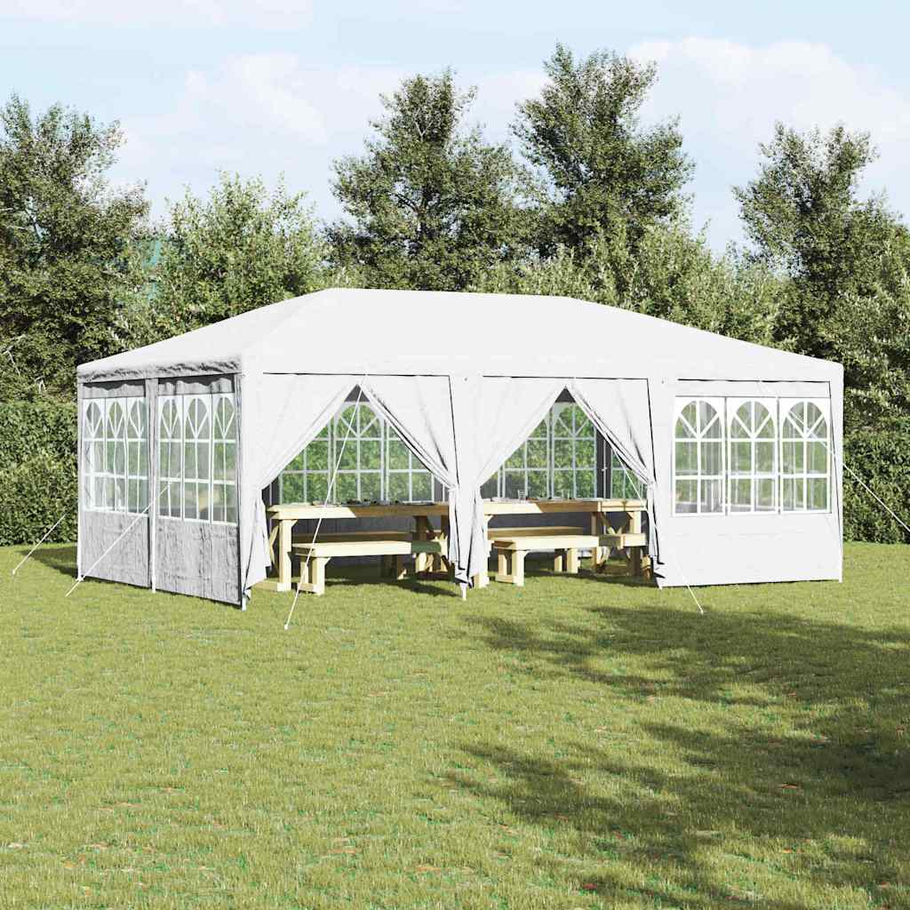 Party Tent White 600 x 400 x 266 cm Polyester and Steel