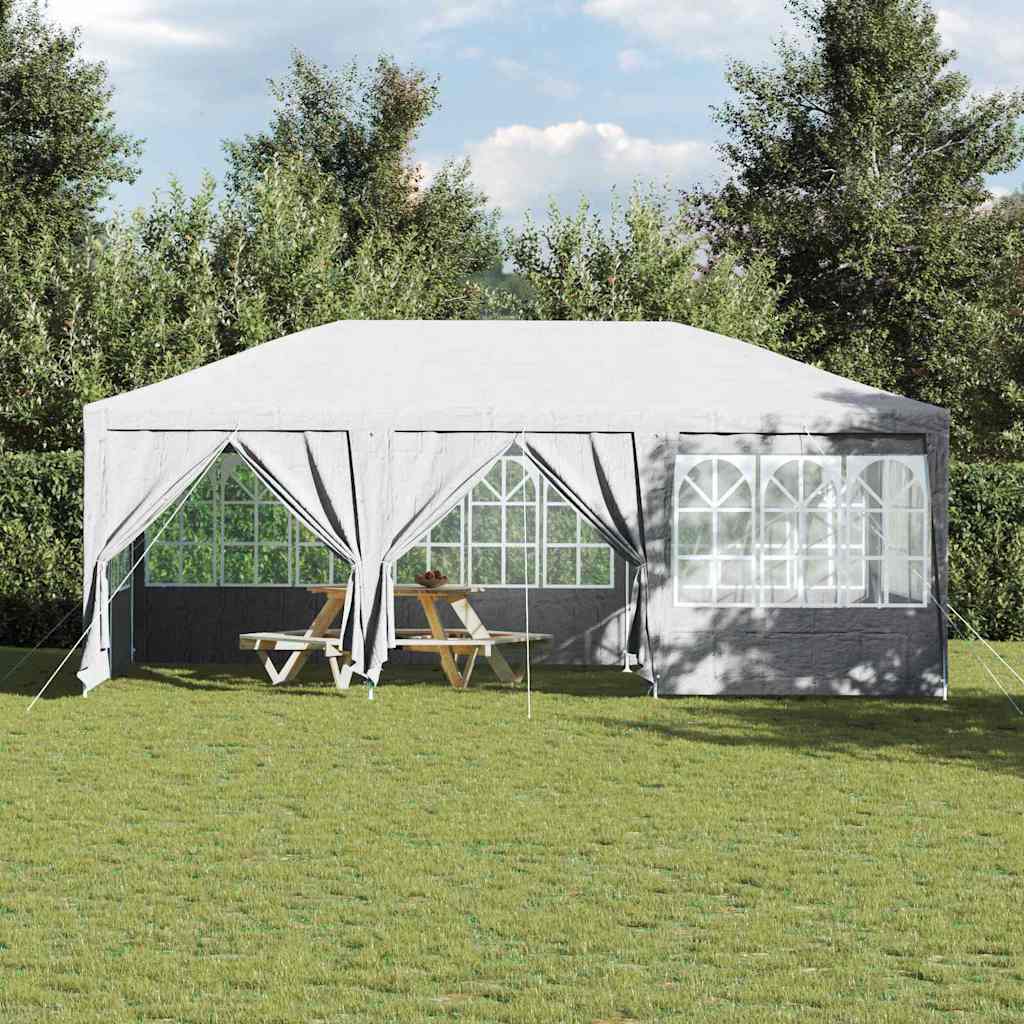 Party Tent White 600 x 400 x 266 cm Polyester and Steel