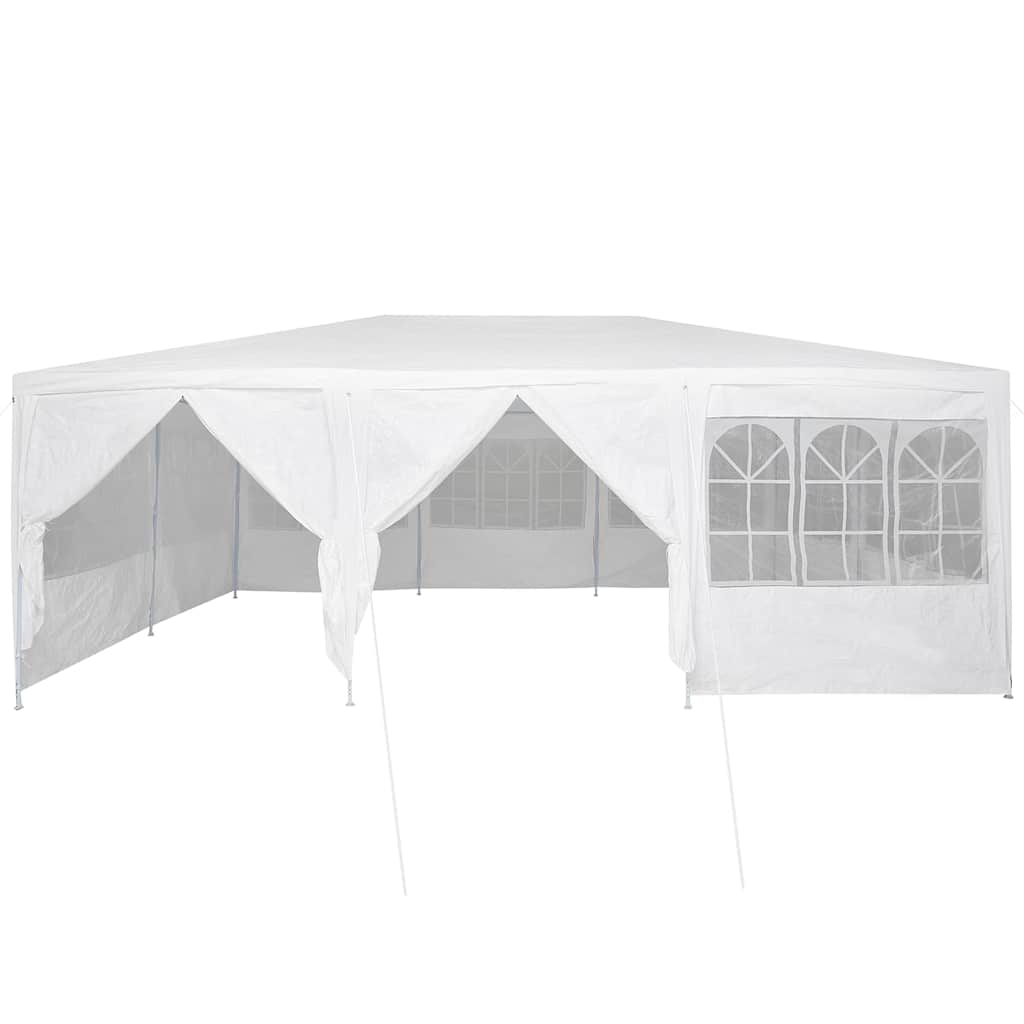 Party Tent White 600 x 400 x 266 cm Polyester and Steel