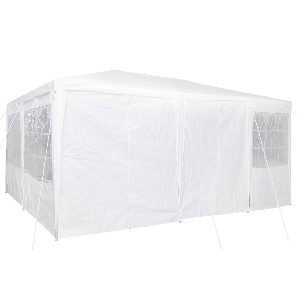Party Tent White 600 x 400 x 266 cm Polyester and Steel