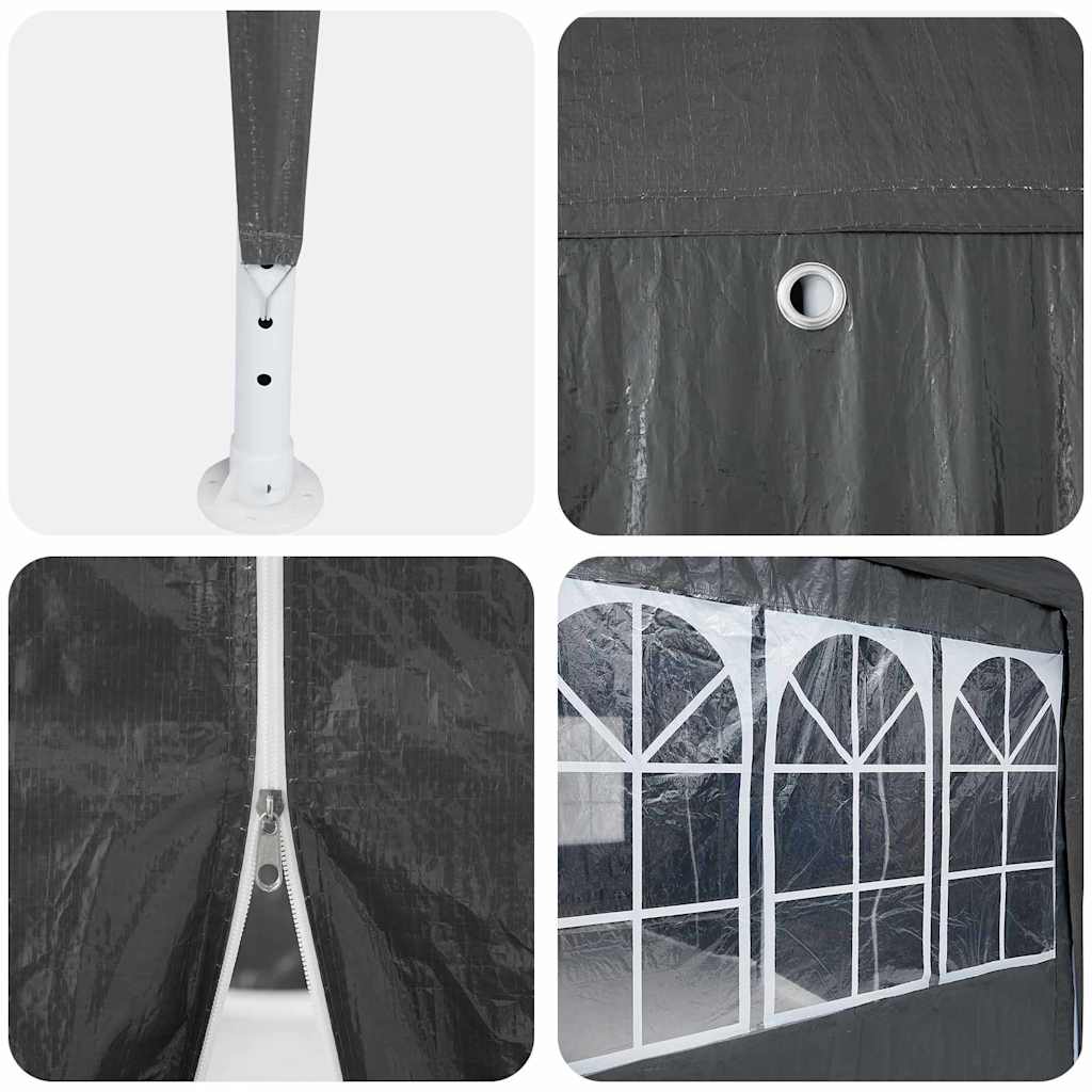 Party Tent Anthracite and White 800 x 400 x 266 cm