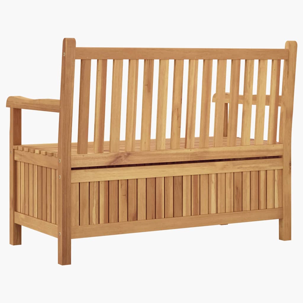 Garden Storage Bench Brown 114 x 60 x 90 cm Solid teak wood