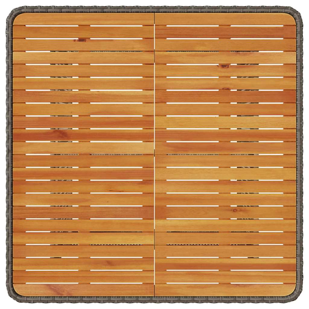 Garden Dining Set Grey Poly rattan