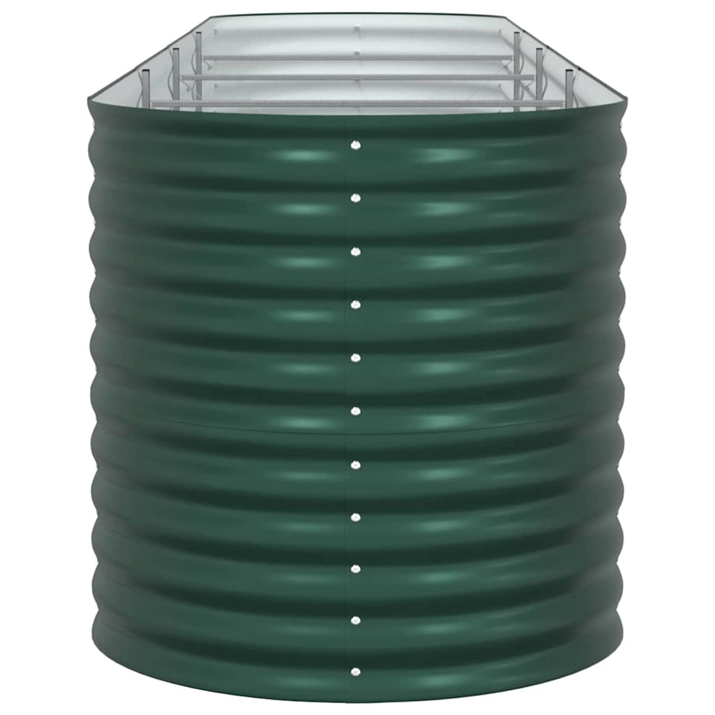 Garden Raised Bed Green 400 x 80 x 81 cm Steel