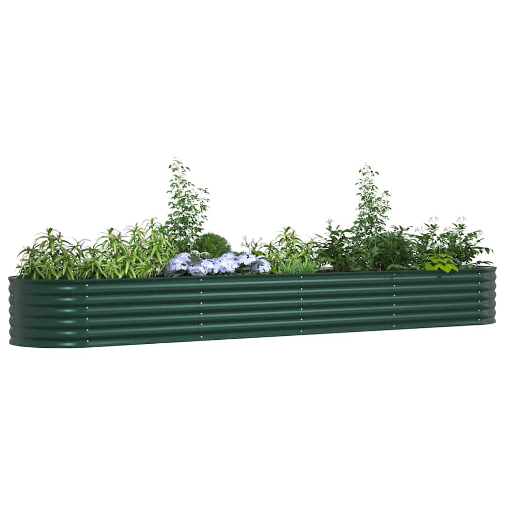 Garden Raised Bed Green 400 x 80 x 44 cm Steel