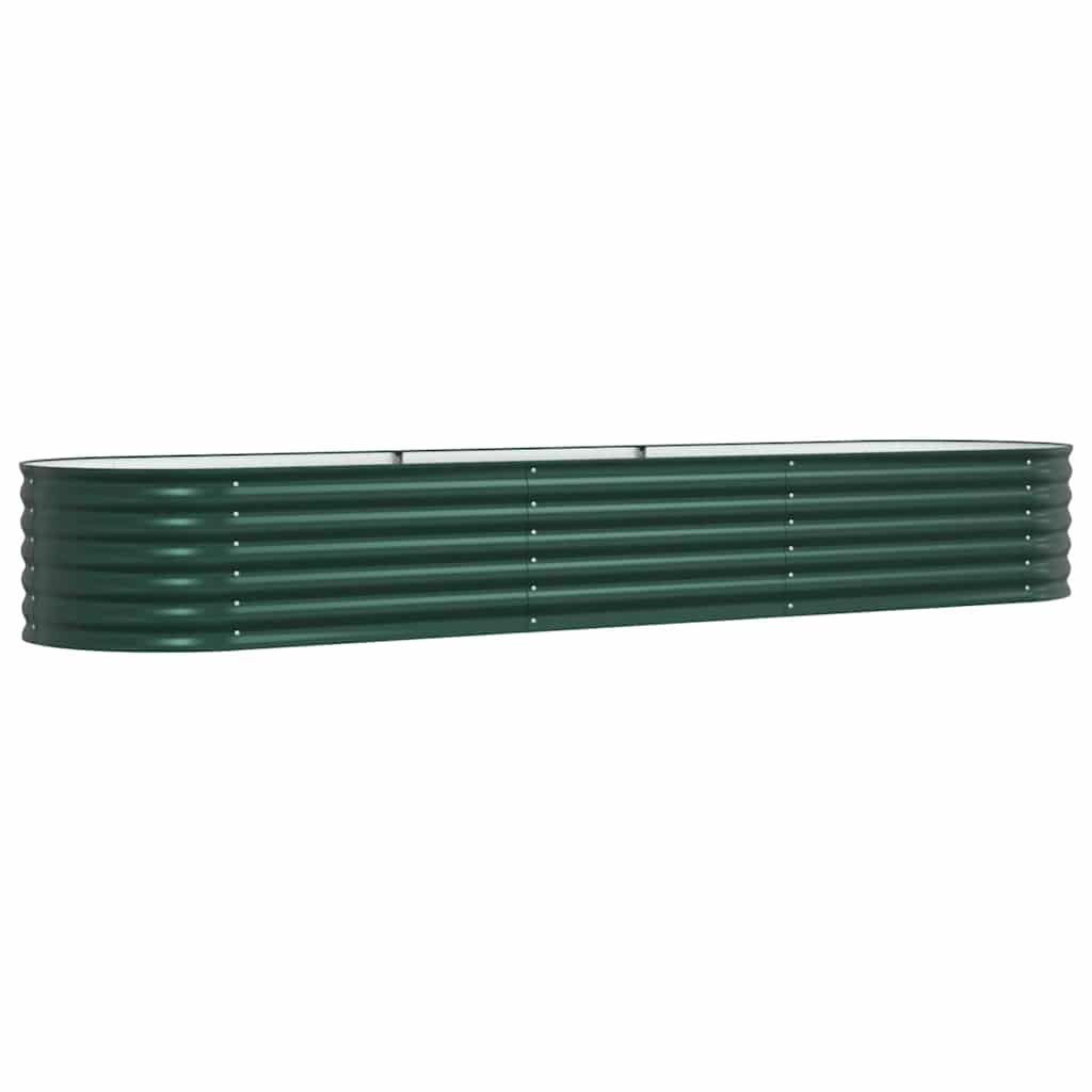 Garden Raised Bed Green 320 x 80 x 44 cm Steel
