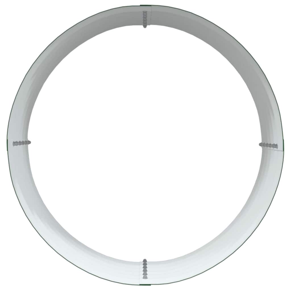 Garden Raised Bed Green 80 x 80 x 44 cm Steel