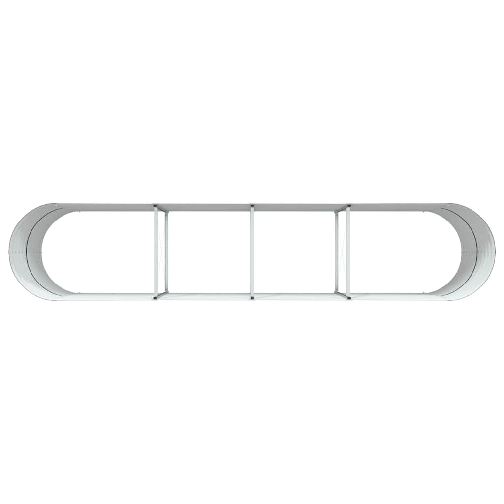 Garden Raised Bed Brown 400 x 80 x 81 cm Steel