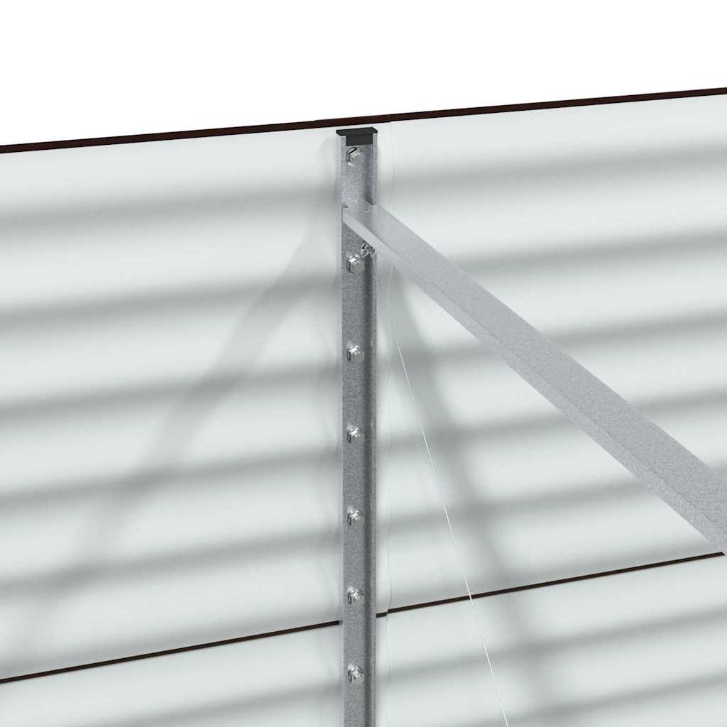 Garden Raised Bed Brown 240 x 80 x 81 cm Steel