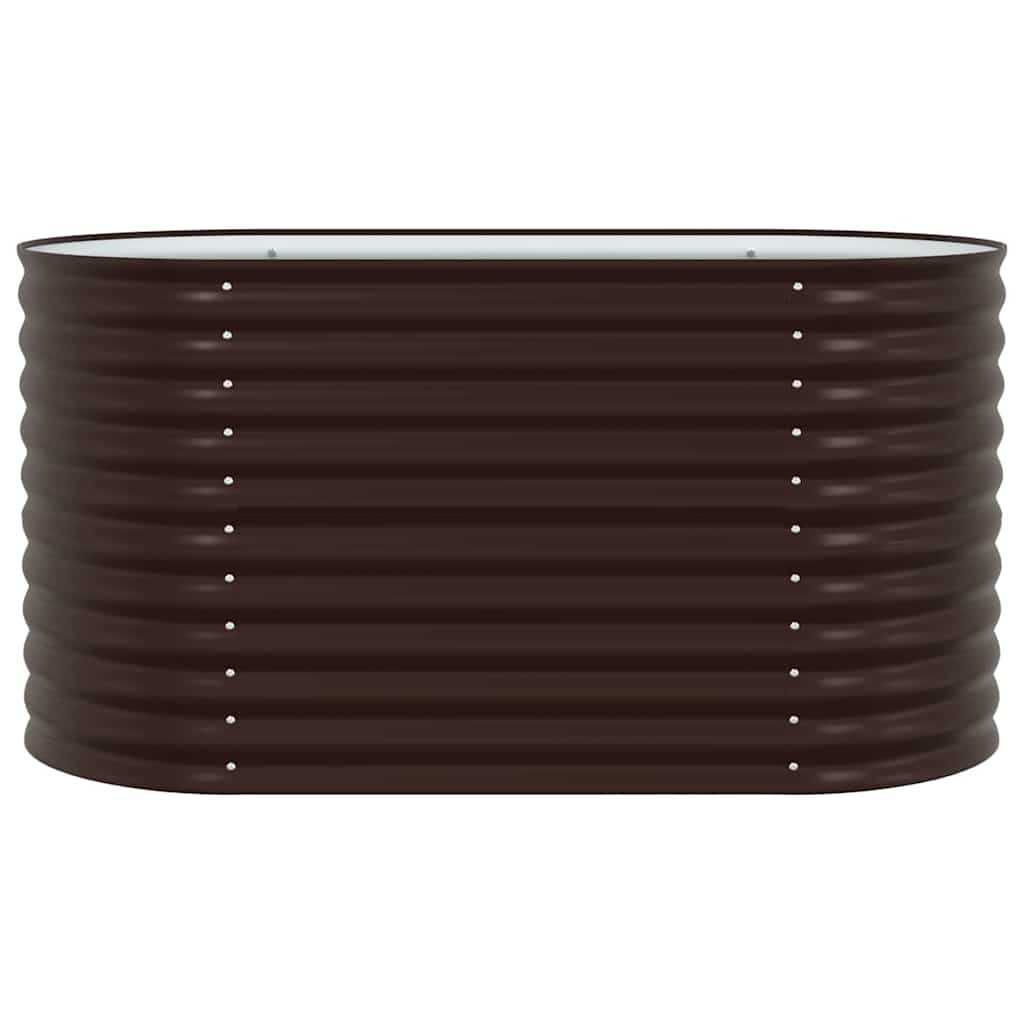 Garden Raised Bed Brown 160 x 80 x 81 cm Steel
