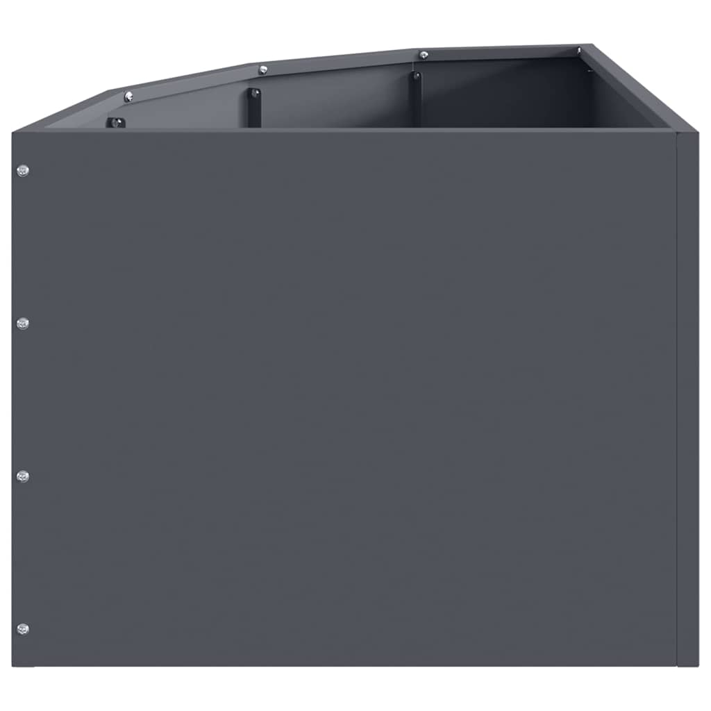 Corner Planter Anthracite 45 x 45 x 35 cm Steel