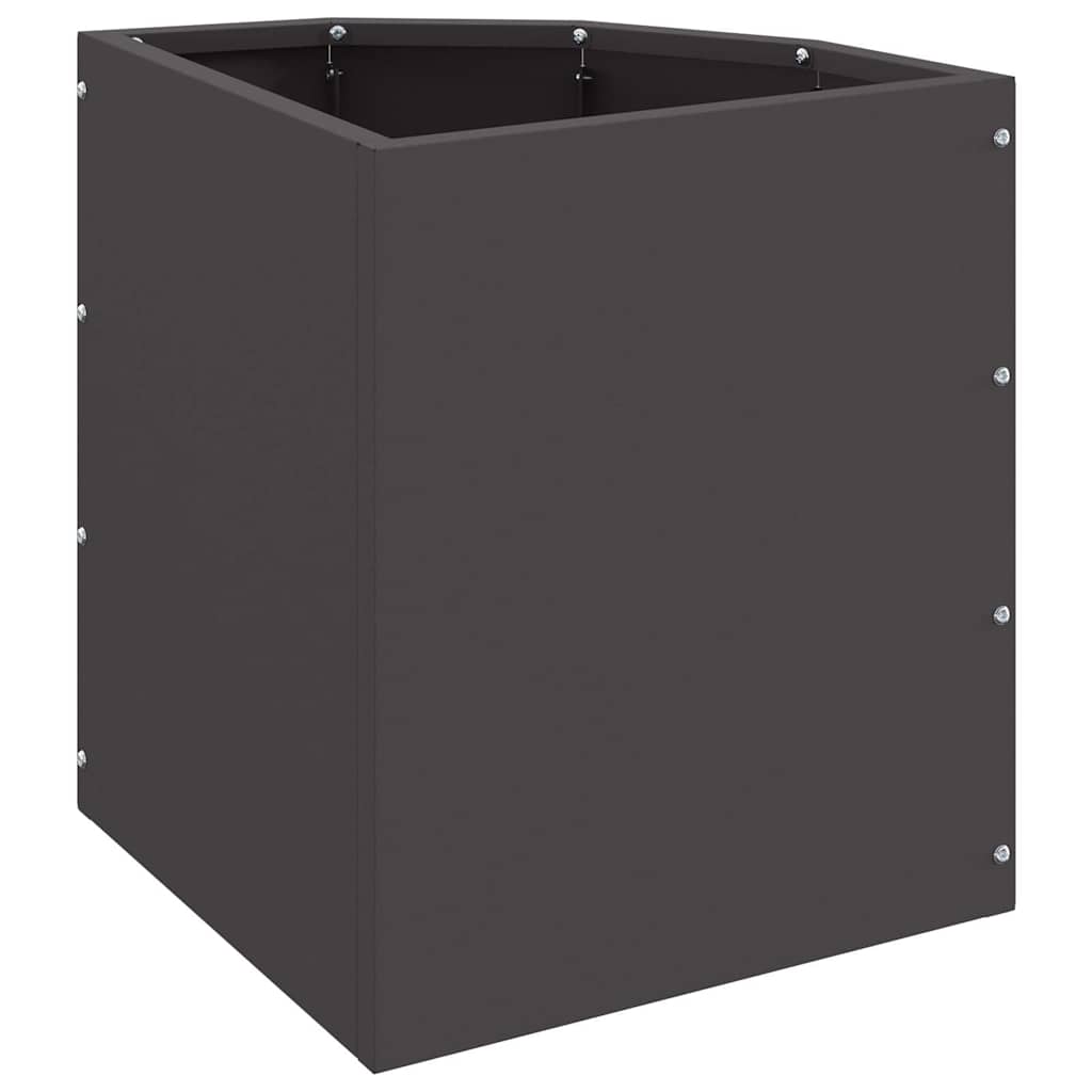 Corner Planter Black 30 x 30 x 35 cm Steel