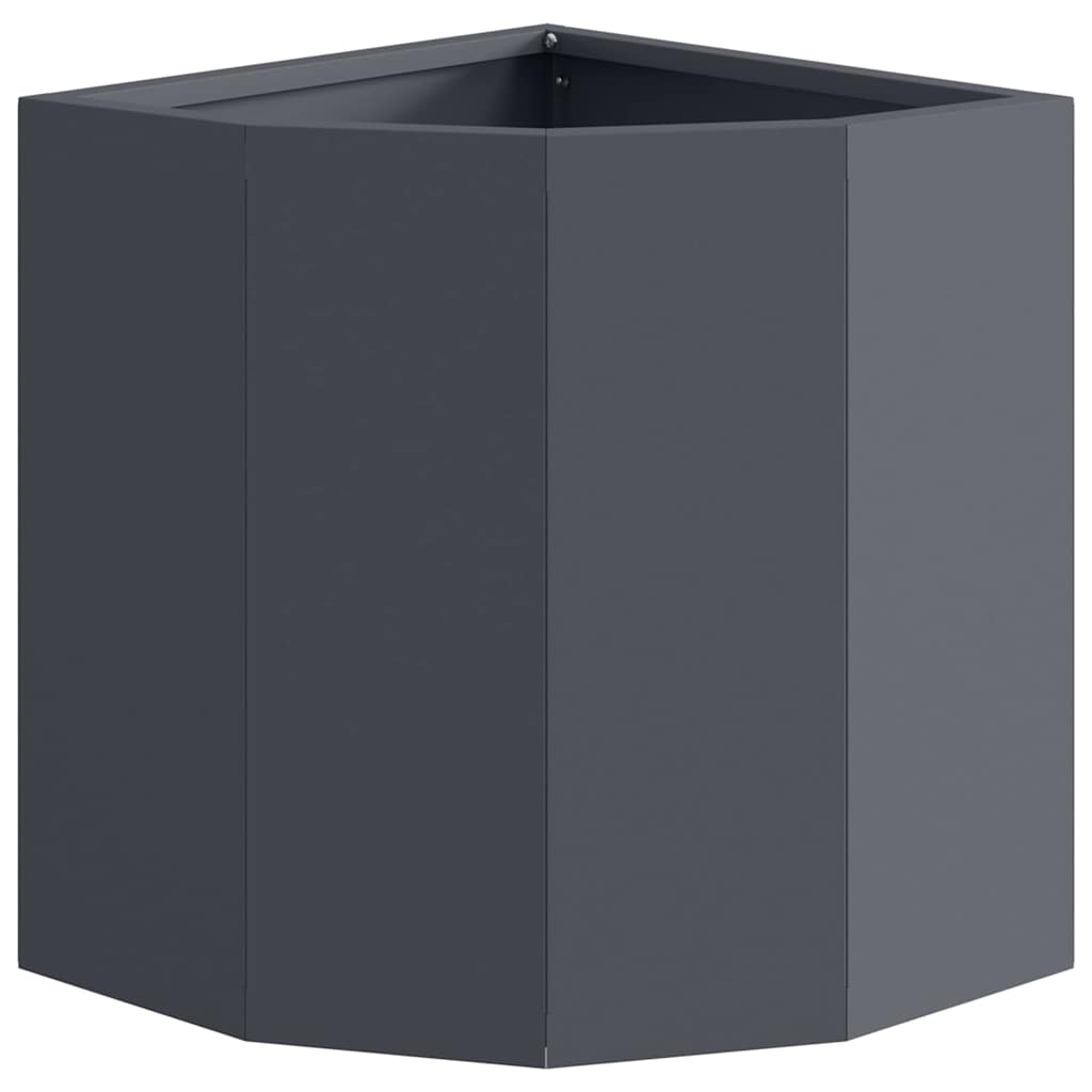 Corner Planter Anthracite 30 x 30 x 35 cm Steel