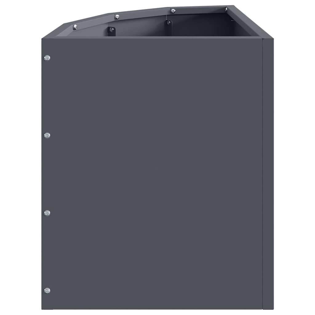 Corner Planter Anthracite 30 x 30 x 35 cm Steel