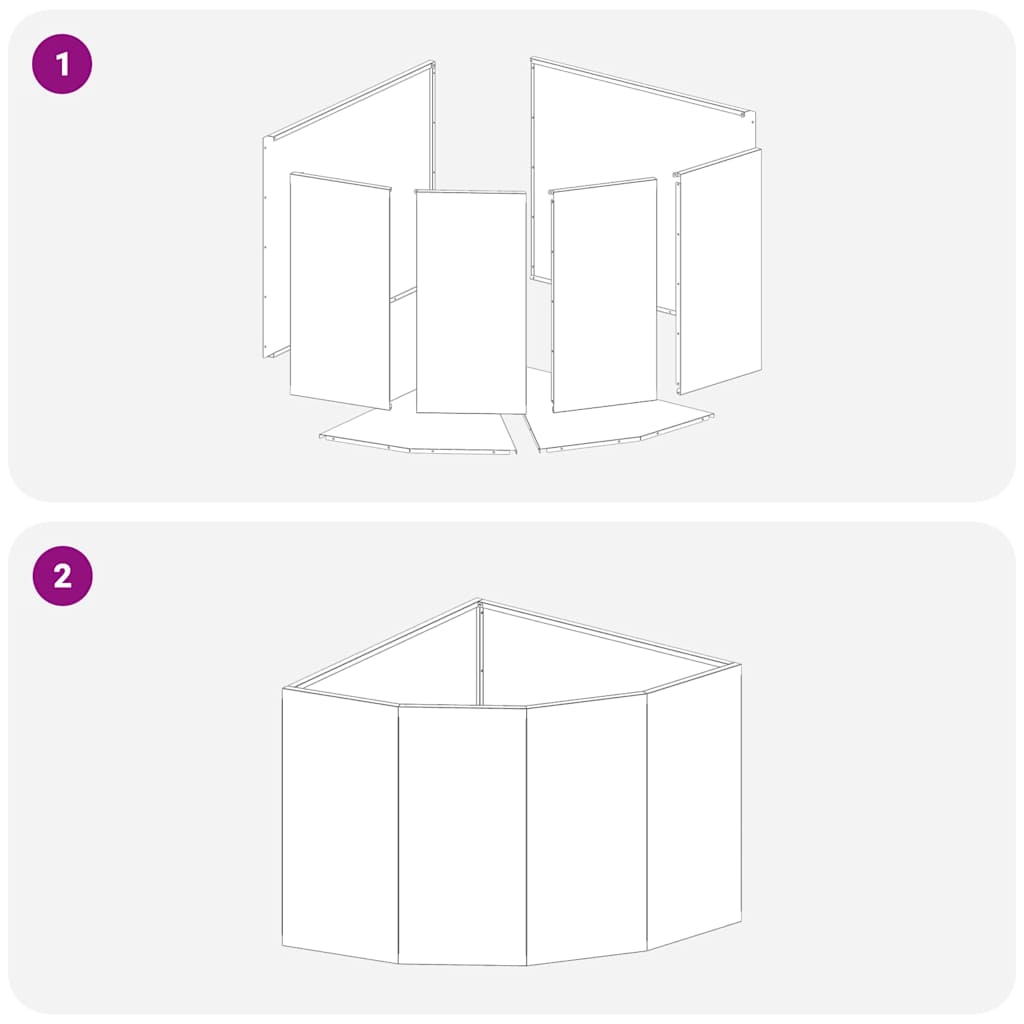 Corner Planter Anthracite 60 x 60 x 50 cm Steel