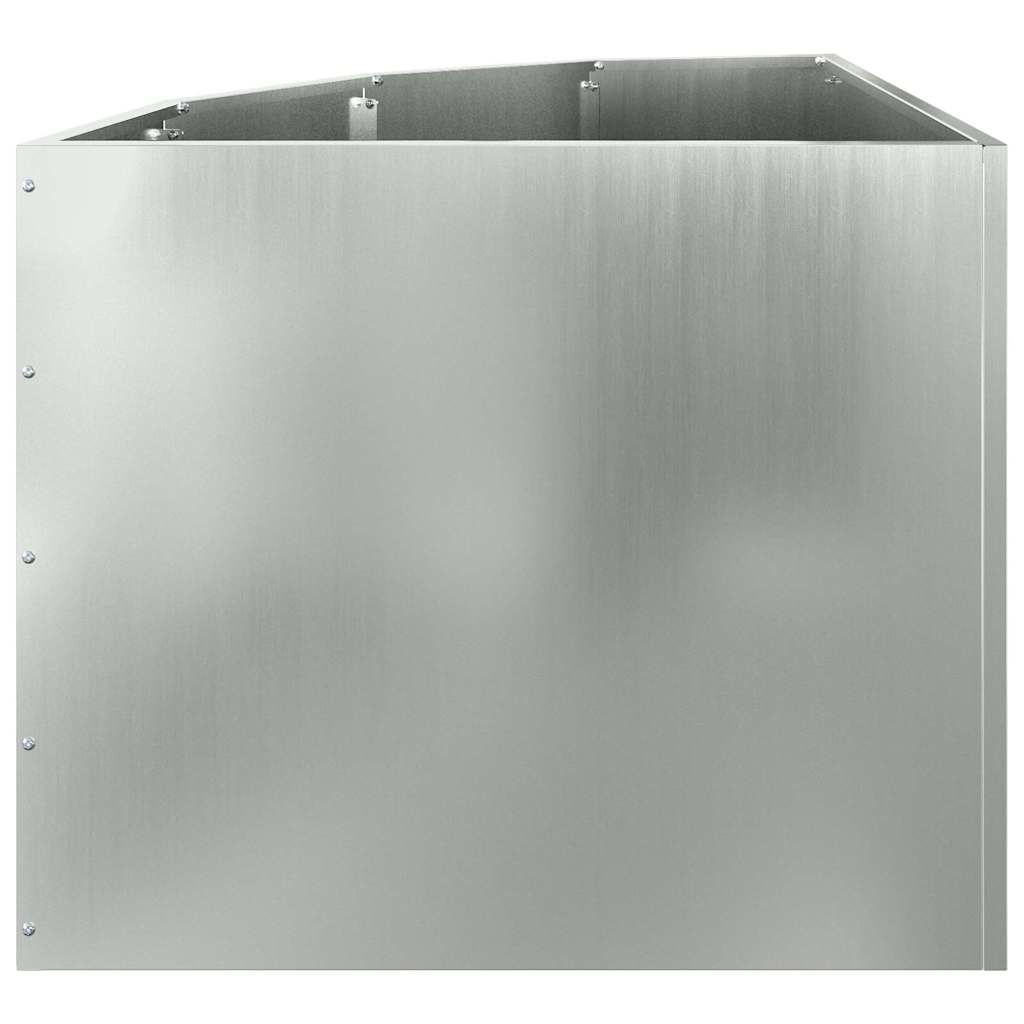 Corner Planter Silver 60 x 60 x 50 cm Galvanised steel