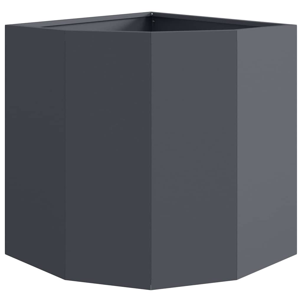 Corner Planter Anthracite 45 x 45 x 50 cm Steel