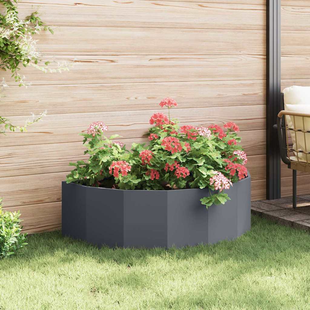 Planter Anthracite 120 x 60 x 35 cm Steel