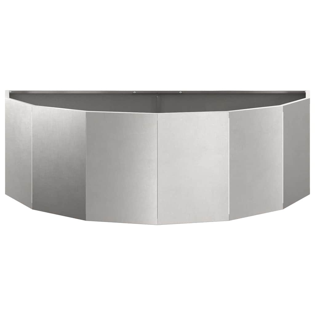 Planter Silver 120 x 60 x 35 cm Stainless Steel