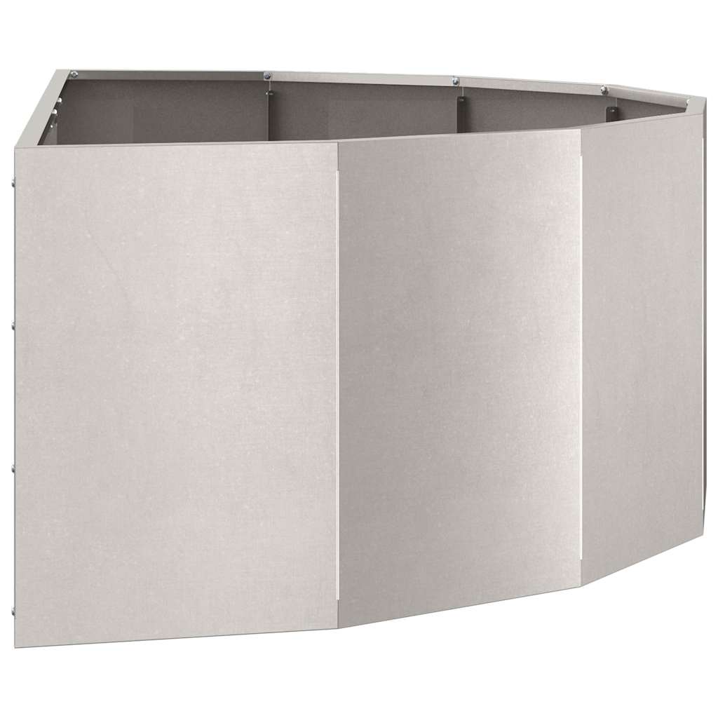 Planter Silver 120 x 60 x 35 cm Stainless Steel