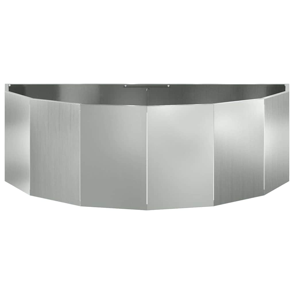 Planter Silver 120 x 60 x 35 cm Galvanised Steel