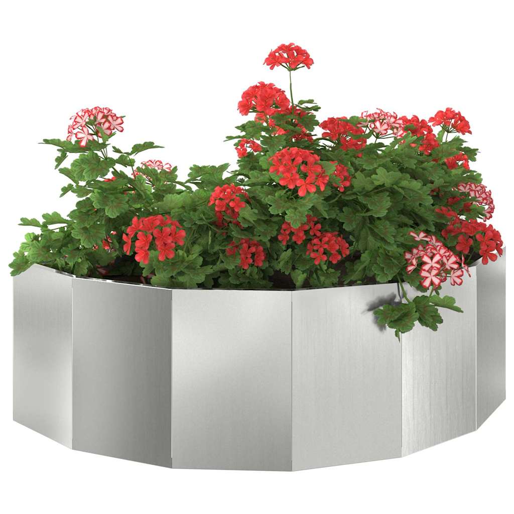 Planter Silver 120 x 60 x 35 cm Galvanised Steel