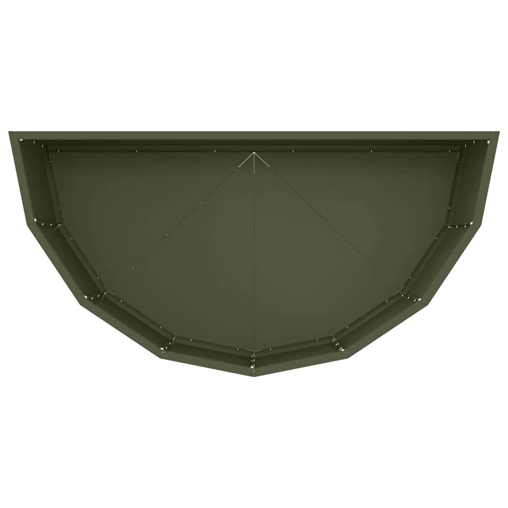 Planter Olive Green 90 x 45 x 35 cm Steel