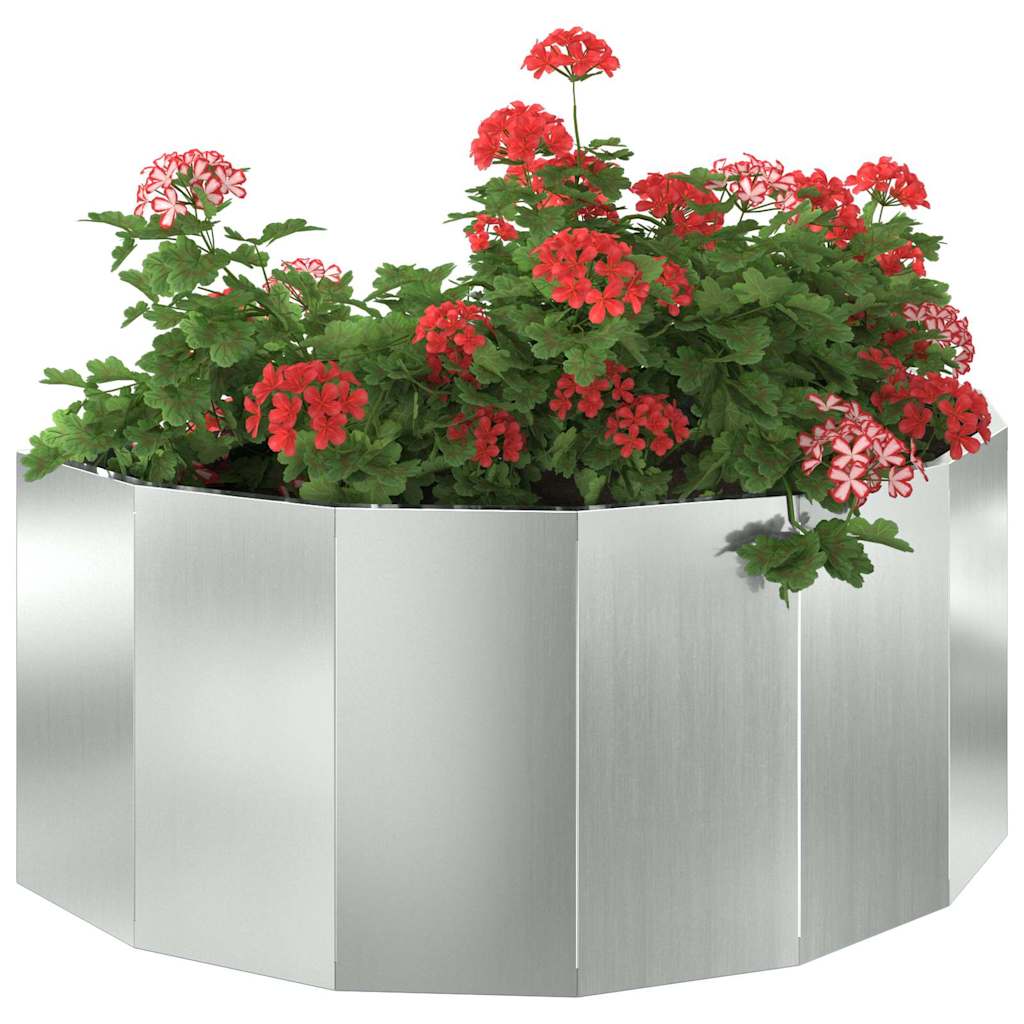 Planter Silver 90 x 45 x 35 cm Galvanised Steel