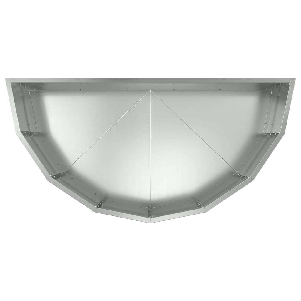 Planter Silver 90 x 45 x 35 cm Galvanised Steel