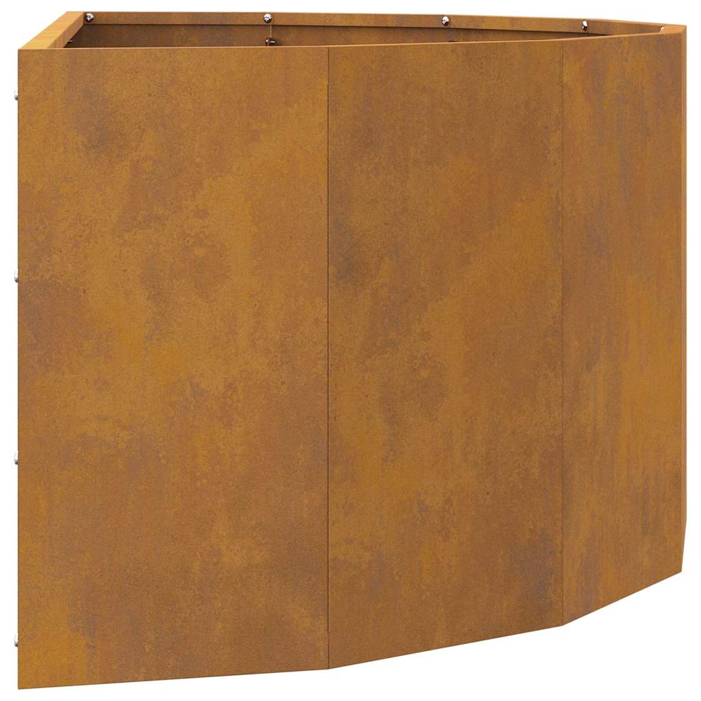 Planter Rusty 90 x 45 x 35 cm Weathering Steel