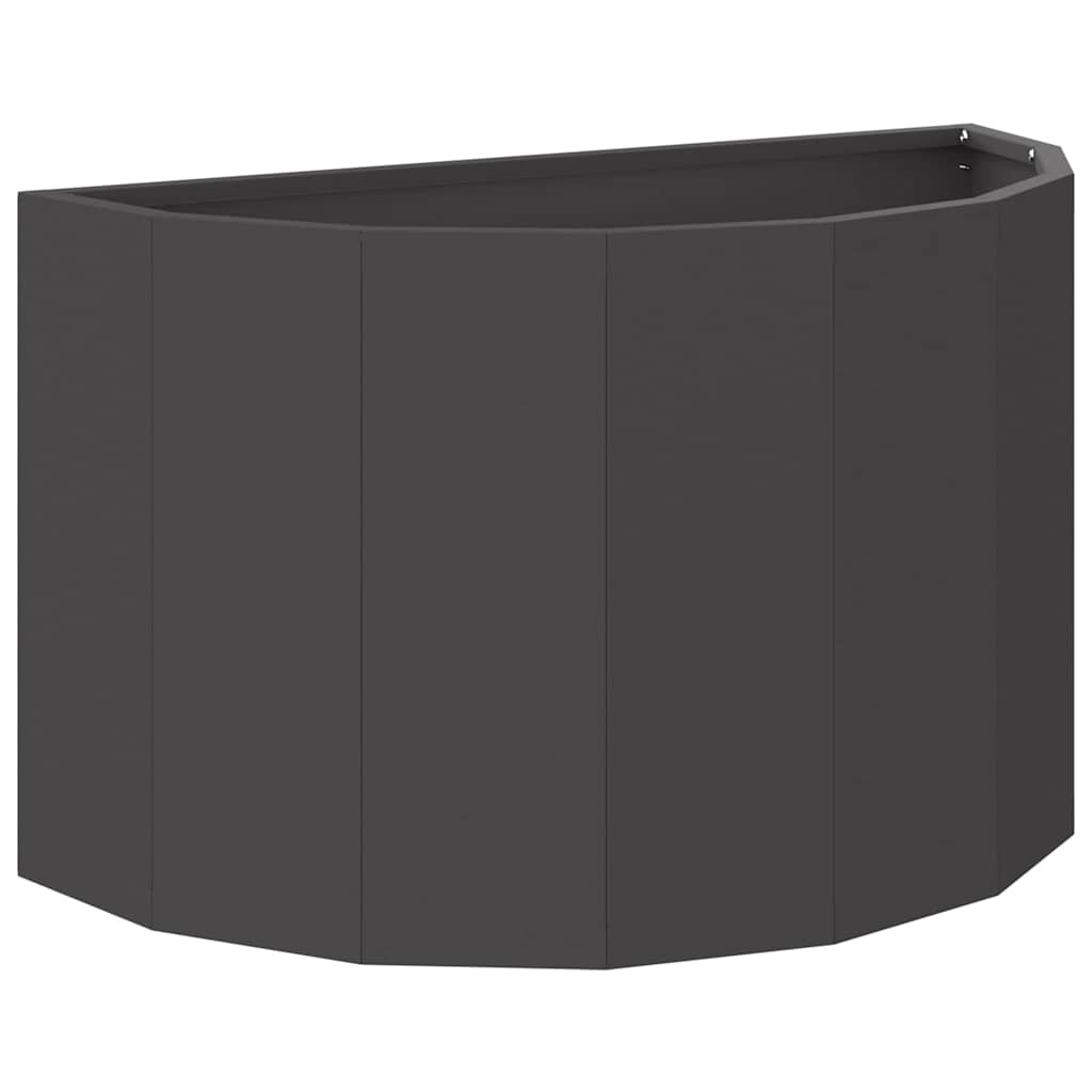 Planter Black 60 x 30 x 35 cm Steel