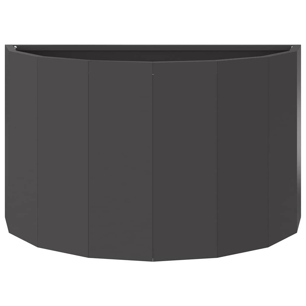 Planter Black 60 x 30 x 35 cm Steel