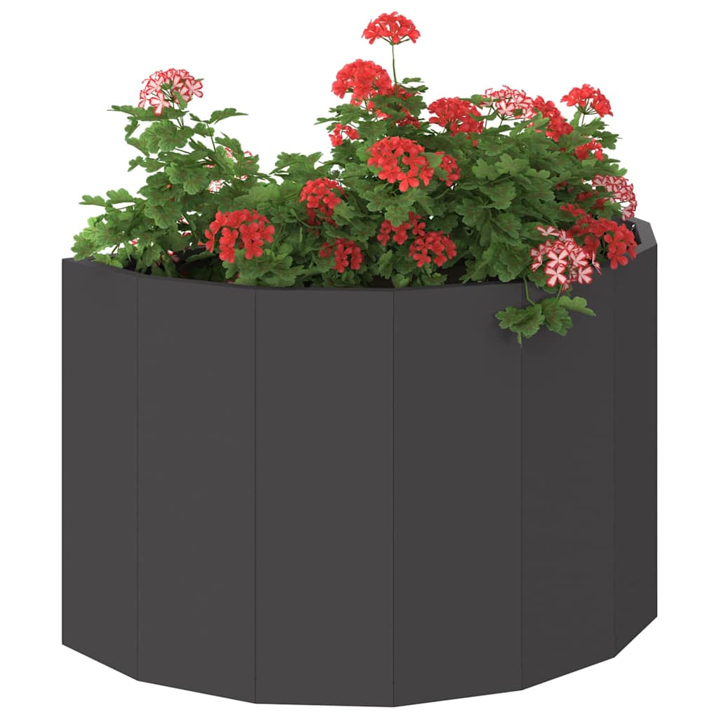 Planter Black 60 x 30 x 35 cm Steel