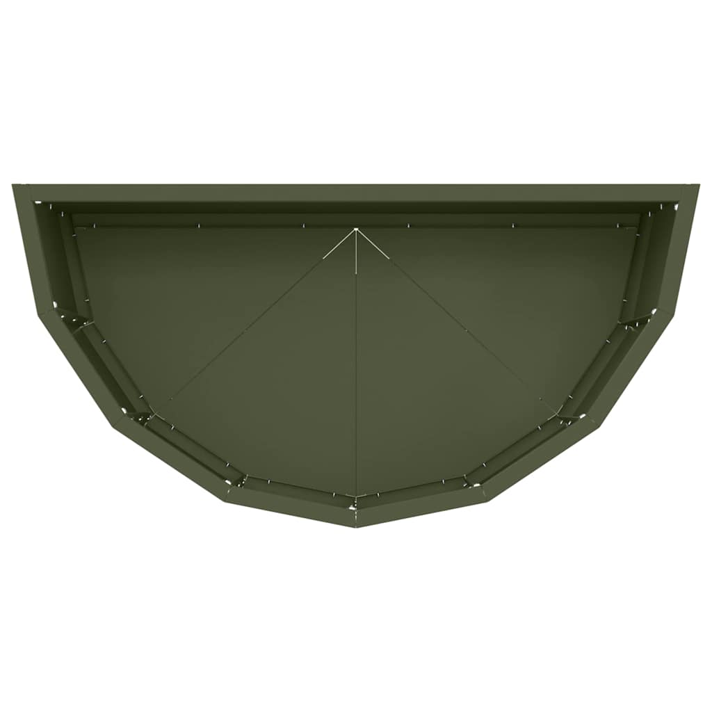 Planter Olive Green 60 x 30 x 35 cm Steel