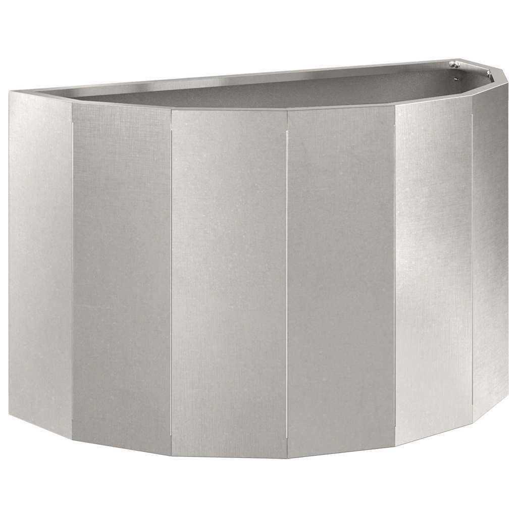 Planter Silver 60 x 30 x 35 cm Stainless Steel