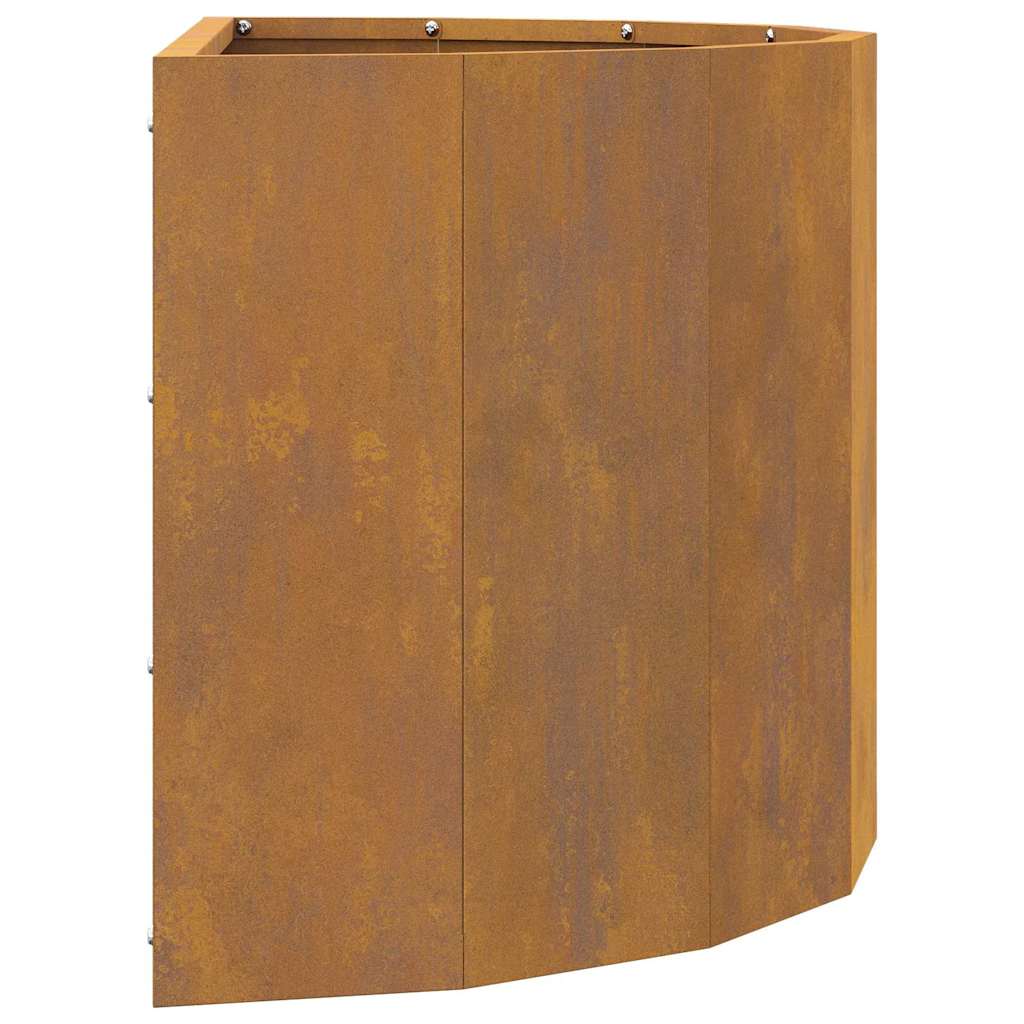 Planter Rusty 60 x 30 x 35 cm Weathering Steel