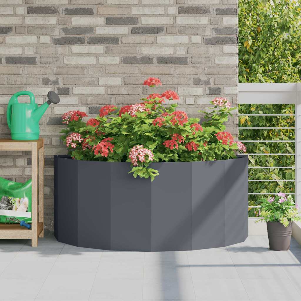 Planter Anthracite 120 x 60 x 50 cm Steel
